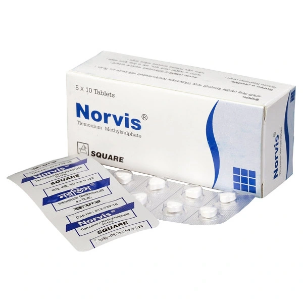 Pack Image: Norvis 50 mg Tablet (5 x 10)