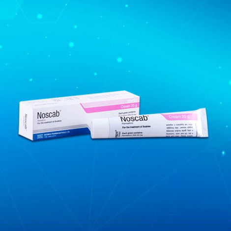 Pack Image: Noscab 5% w Cream (25 gm tube)