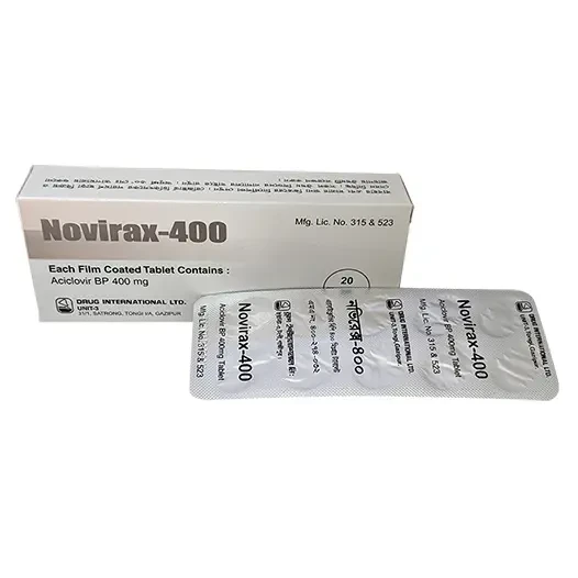 Pack Image: Novirax 400 mg Tablet (2 x 10)