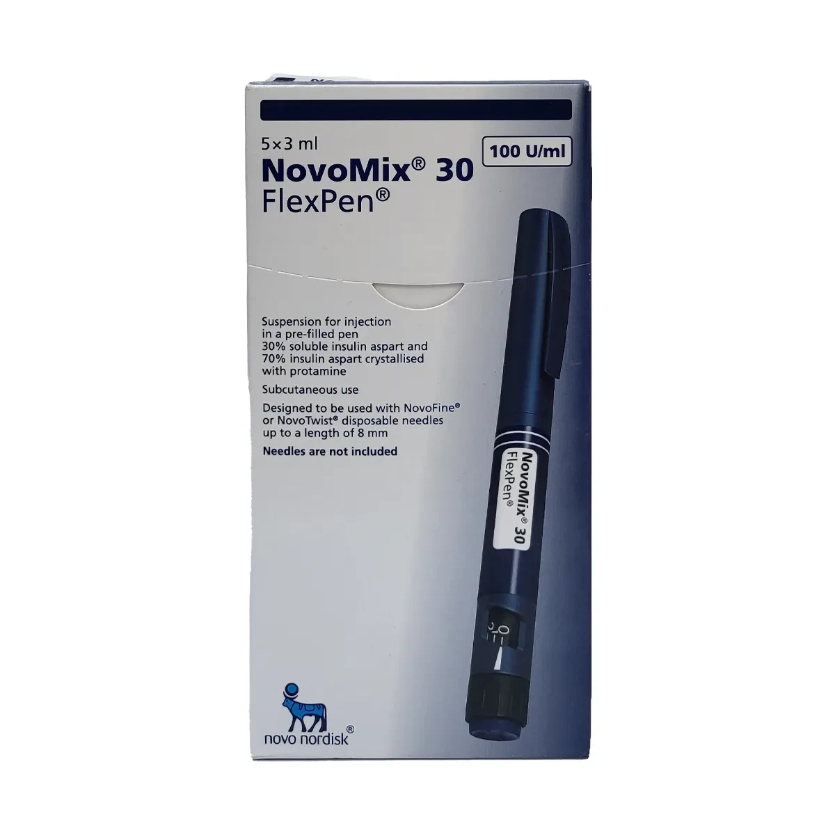 Pack Image: NovoMix 30 30% 70% Injection (3 ml flexpen)
