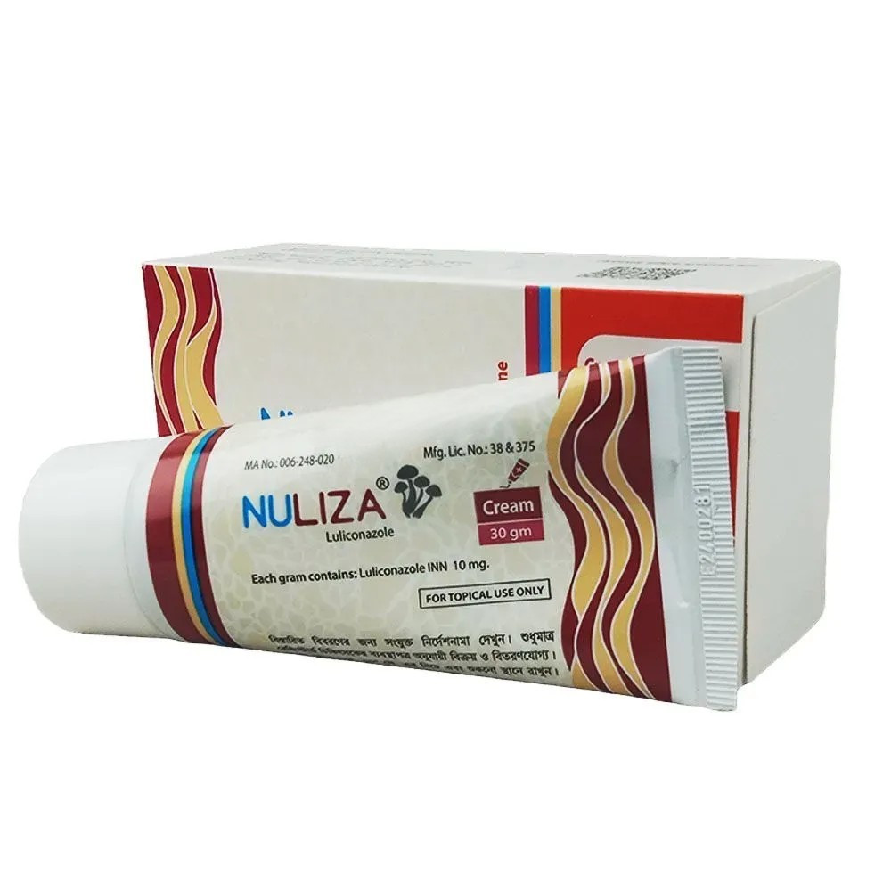 Pack Image: Nuliza 1% Cream (30 gm tube)