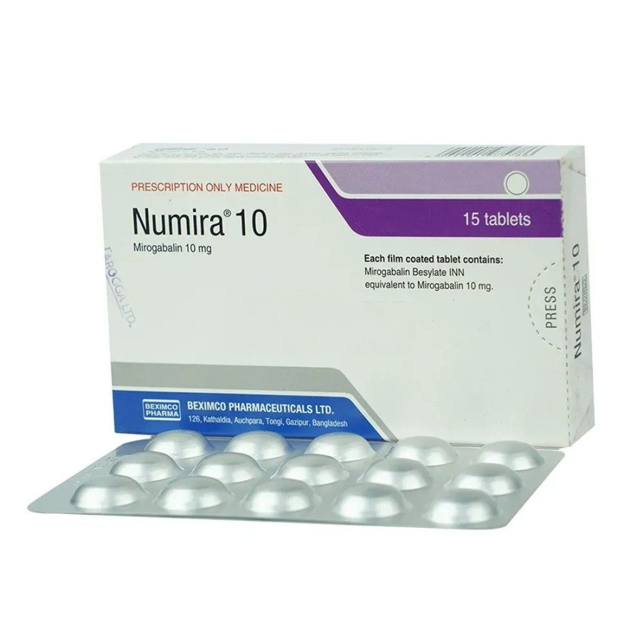 Pack Image: Numira 10 mg Tablet (1 x 15)