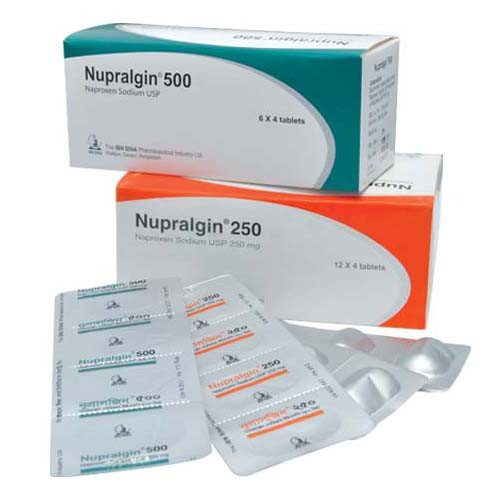 Pack Image: Nupralgin 250 mg Tablet (12 x 4)