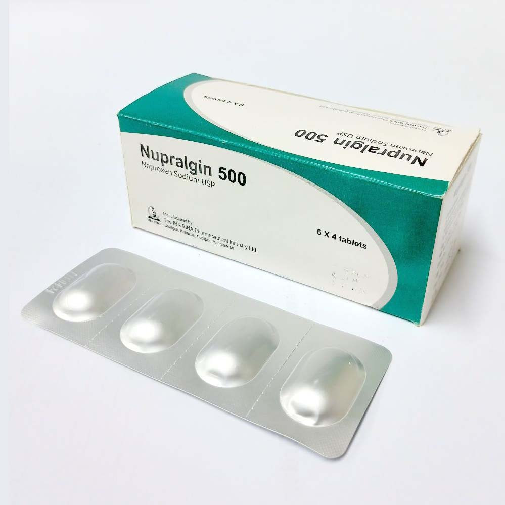 Pack Image: Nupralgin 500 mg Tablet (6 x 4)