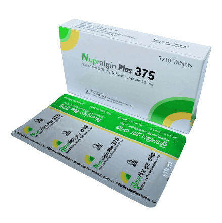 Pack Image: Nupralgin Plus 375 mg Tablet (3 x 10)