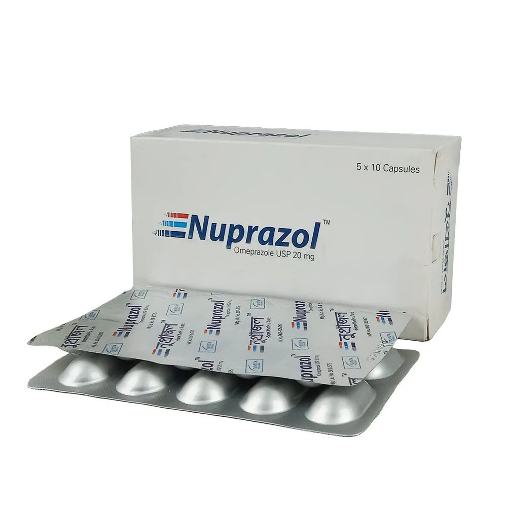 Pack Image: Nuprazol 20 mg Capsule (5 x 10)