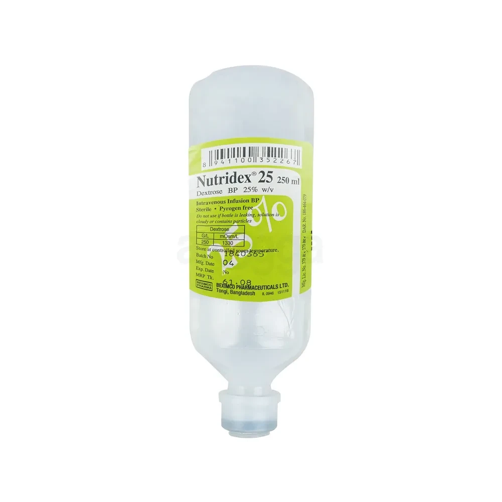 Pack Image: Nutridex 25% Injection (100 ml vial)