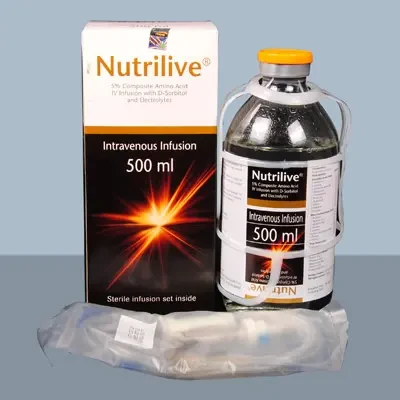 Pack Image: Nutrilive 5% Injection (500 ml bottle)