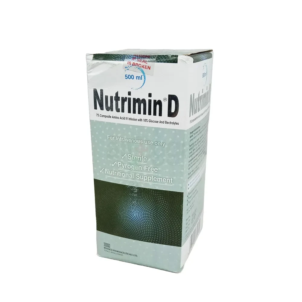 Pack Image: Nutrimin-D 7% 10% Injection (500 ml bottle)