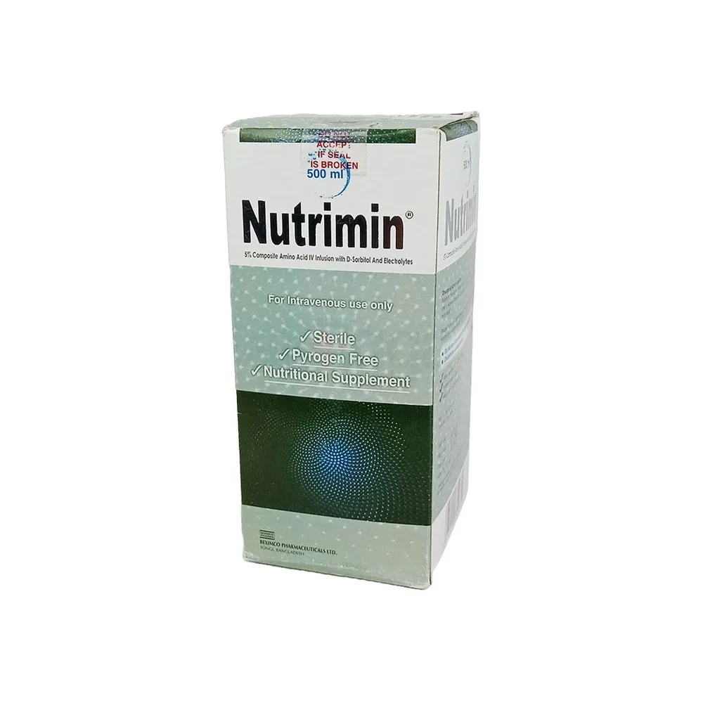 Pack Image: Nutrimin 5% Injection (500 ml bottle)