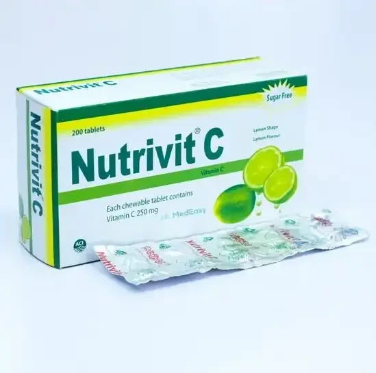 Pack Image: Nutrivit-C 250 mg Chewable Tablet (20 x 10)