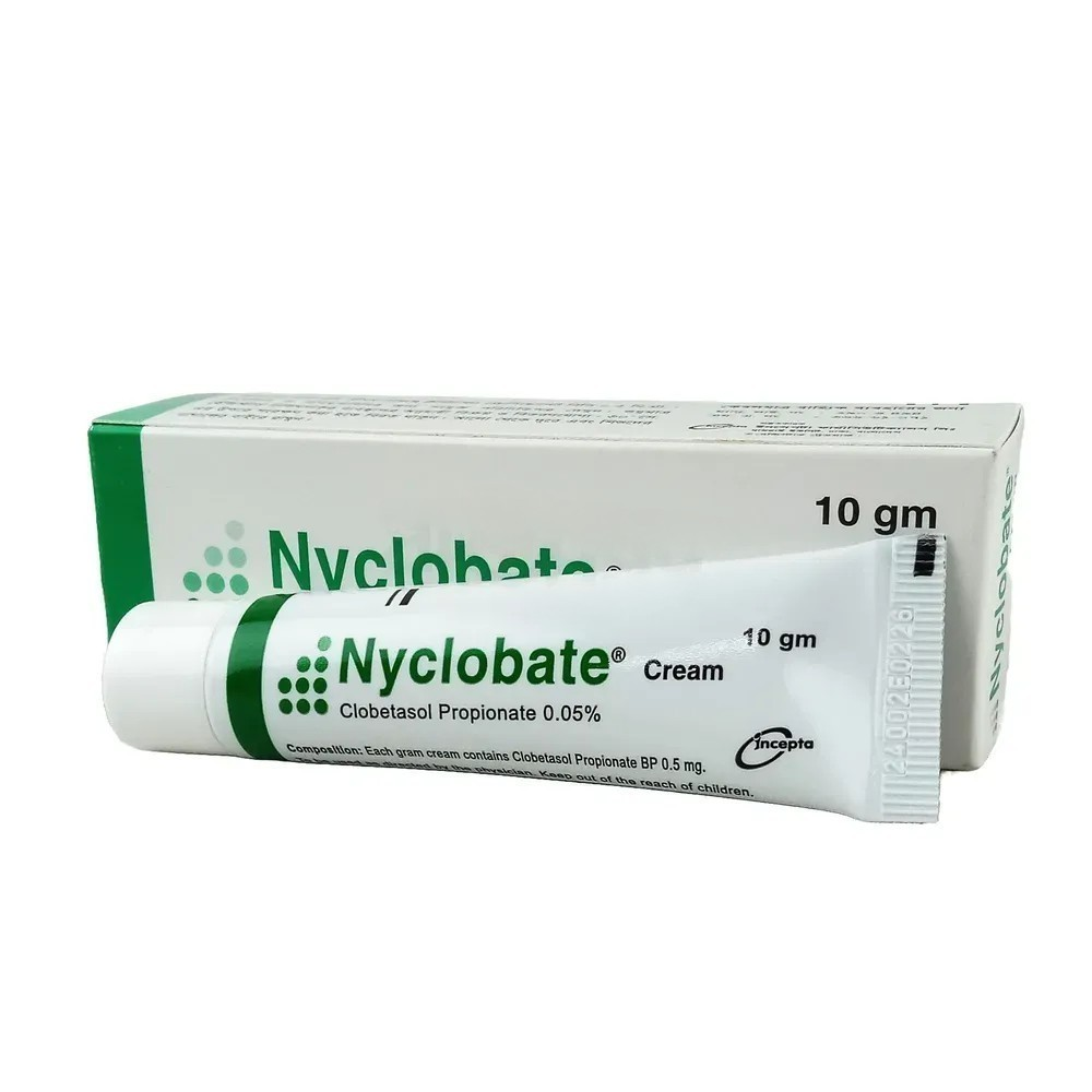 Pack Image: Nyclobate 0.05% Cream (10 gm tube)