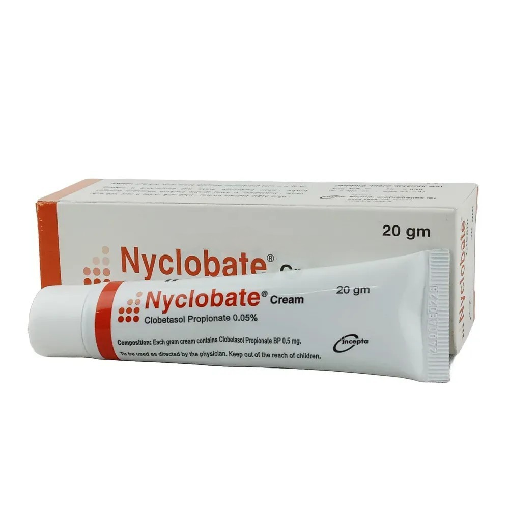 Pack Image: Nyclobate 0.05% Cream (20 gm tube)