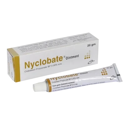 Pack Image: Nyclobate 0.05% Ointment (20 gm tube)