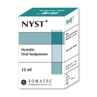 Pack Image: Nyst 100000 unit Suspension (12 ml bottle)