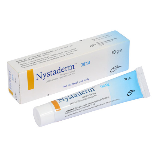 Pack Image: Nystaderm 1% 2% Cream (30 gm tube)