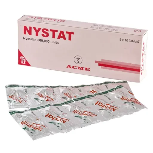 Pack Image: Nystat 500000 unit Tablet (5 x 10)
