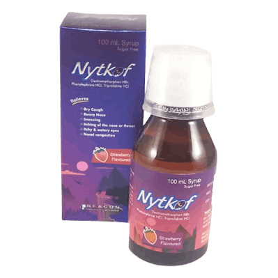 Pack Image: Nytkof (10 mg Syrup (100 ml bottle)
