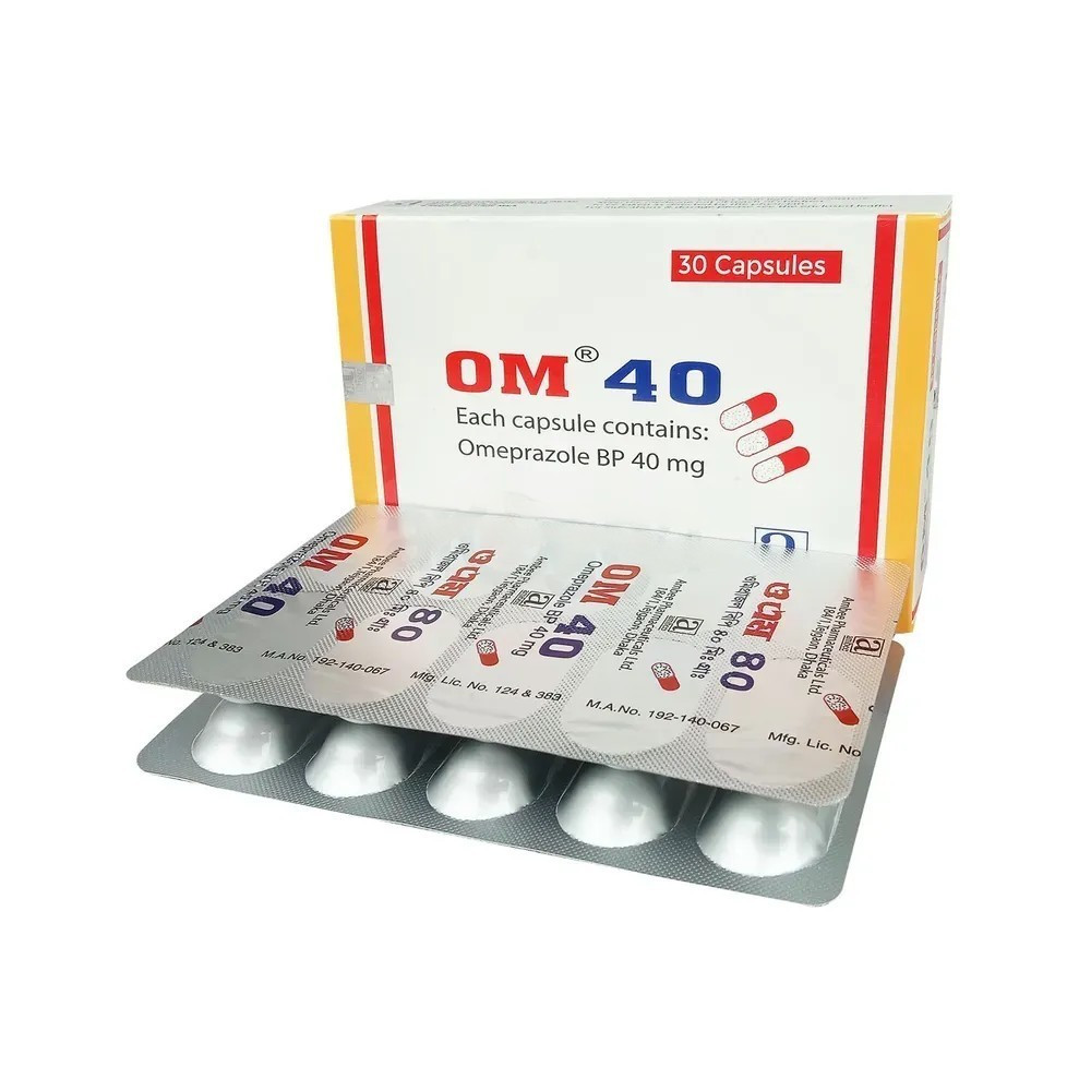 Pack Image: OM 40 mg Capsule (3 x 10)