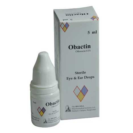 Pack Image: Obactin 0.3% Eye Drop (5 ml drop)