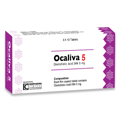 Pack Image: Ocaliva 5 mg Tablet (3 x 10)