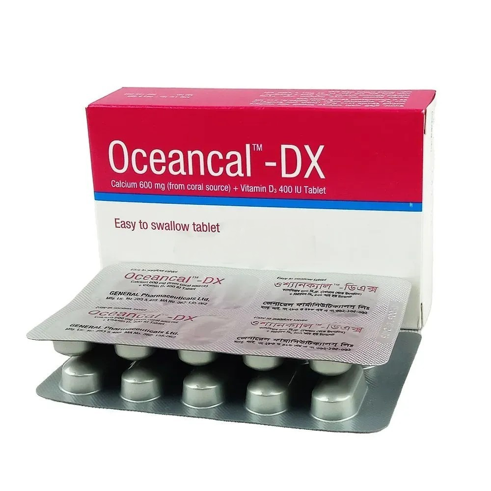 Pack Image: Oceancal-DX 600 mg Tablet (3 x 10)