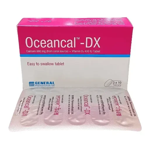 Pack Image: Oceancal-DX 600 mg Tablet (3 x 10)