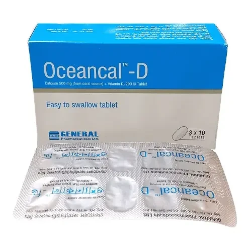 Pack Image: Oceancal-D 500 mg Tablet (3 x 10)