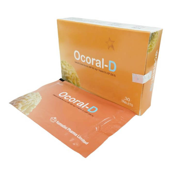 Pack Image: Ocoral D 500 mg Tablet (3 x 10)