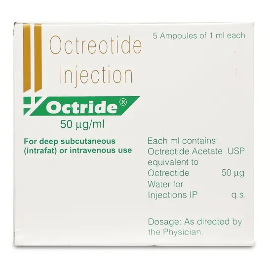 Pack Image: Octreotide 50 mcg Injection (1 ml ampoule)