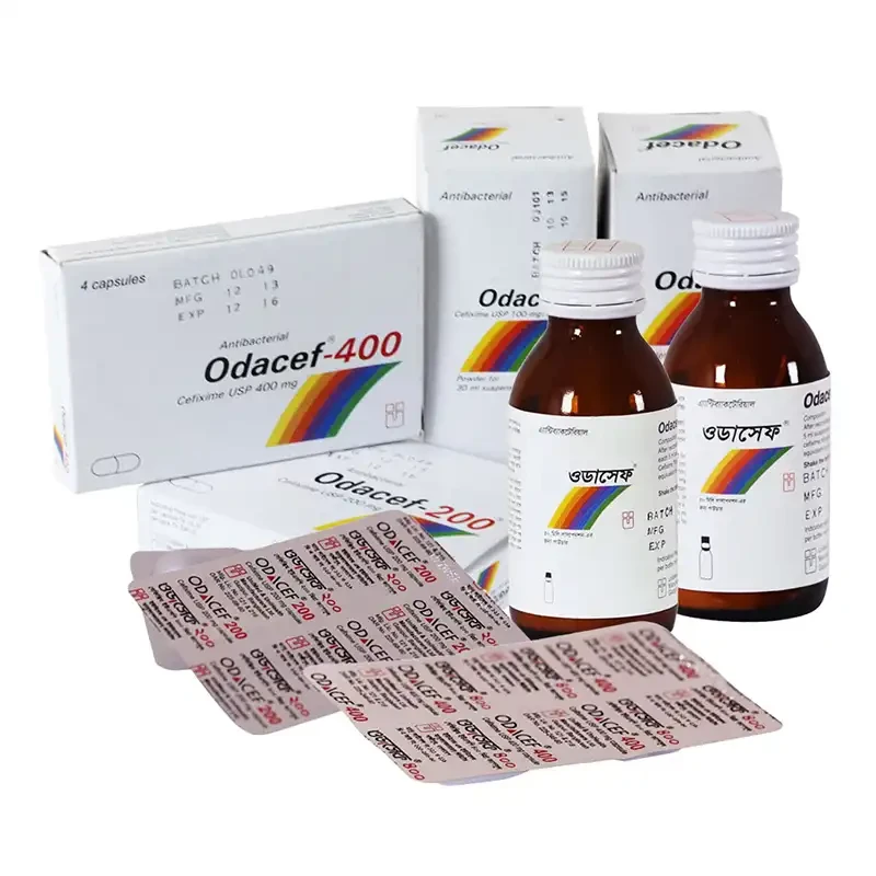 Pack Image: Odacef 100 mg Suspension (30 ml bottle)