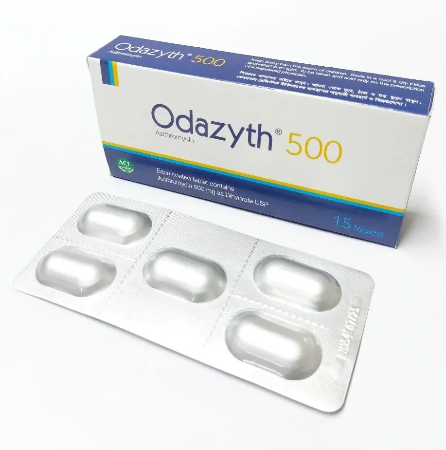 Pack Image: Odazyth 500 mg Tablet (3 x 5)