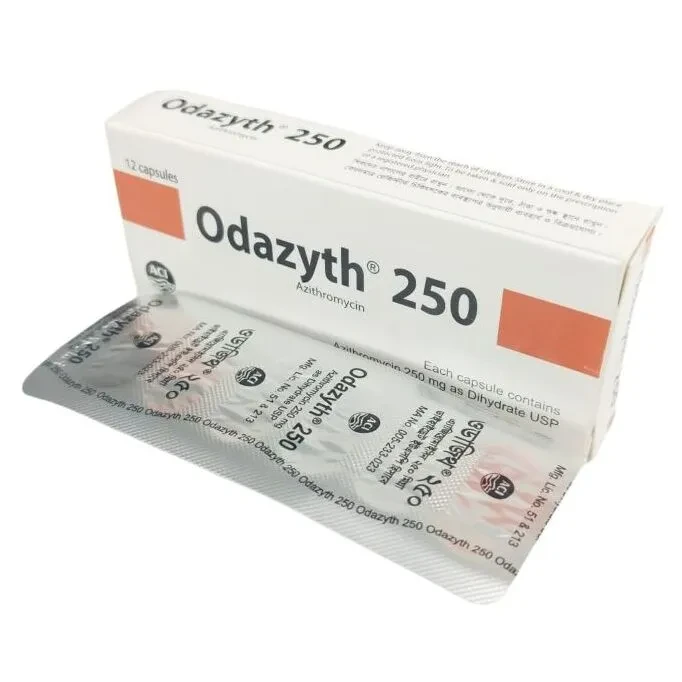 Pack Image: Odazyth 250 mg Capsule (2 x 6)