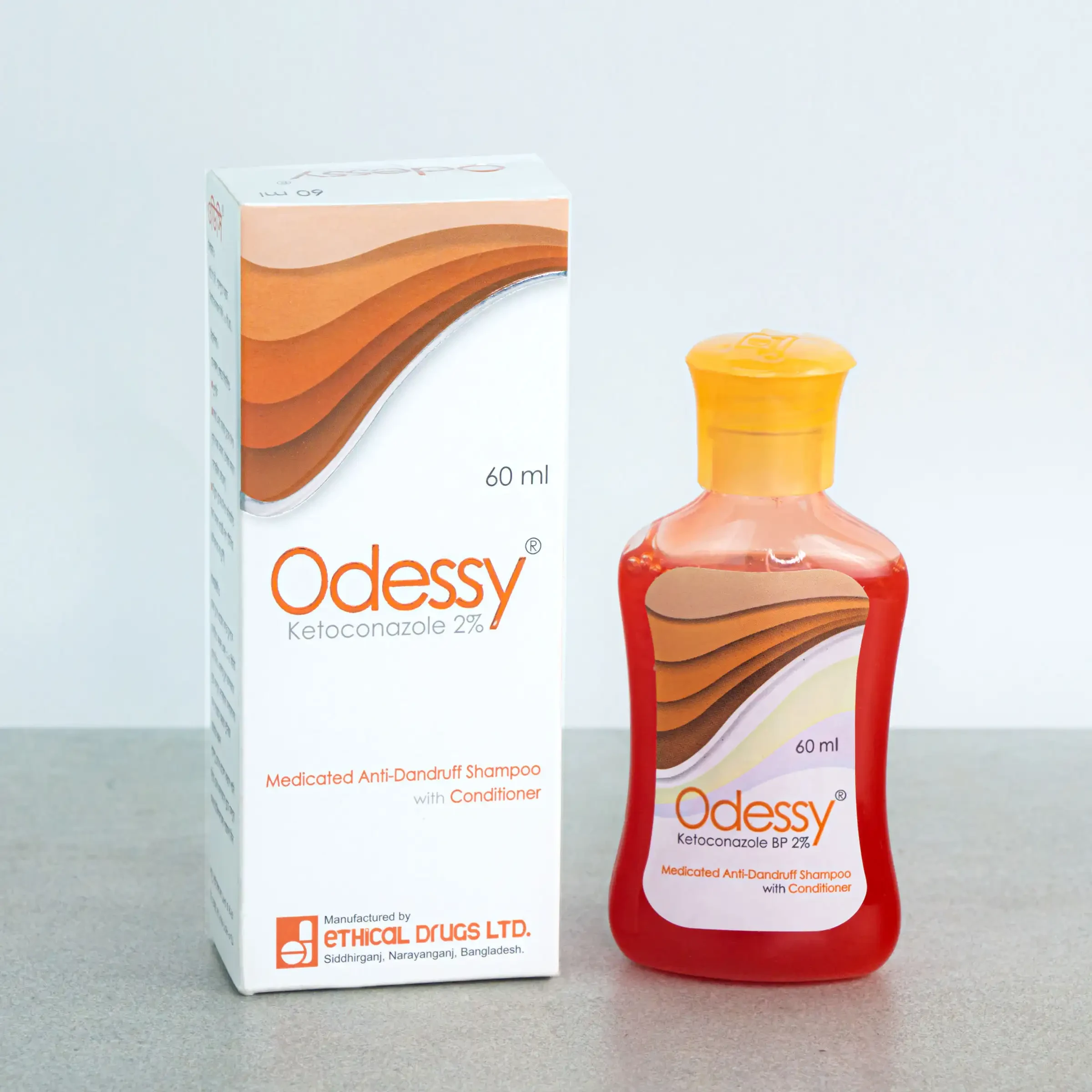 Pack Image: Odessy 2% Shampoo (60 ml bottle)