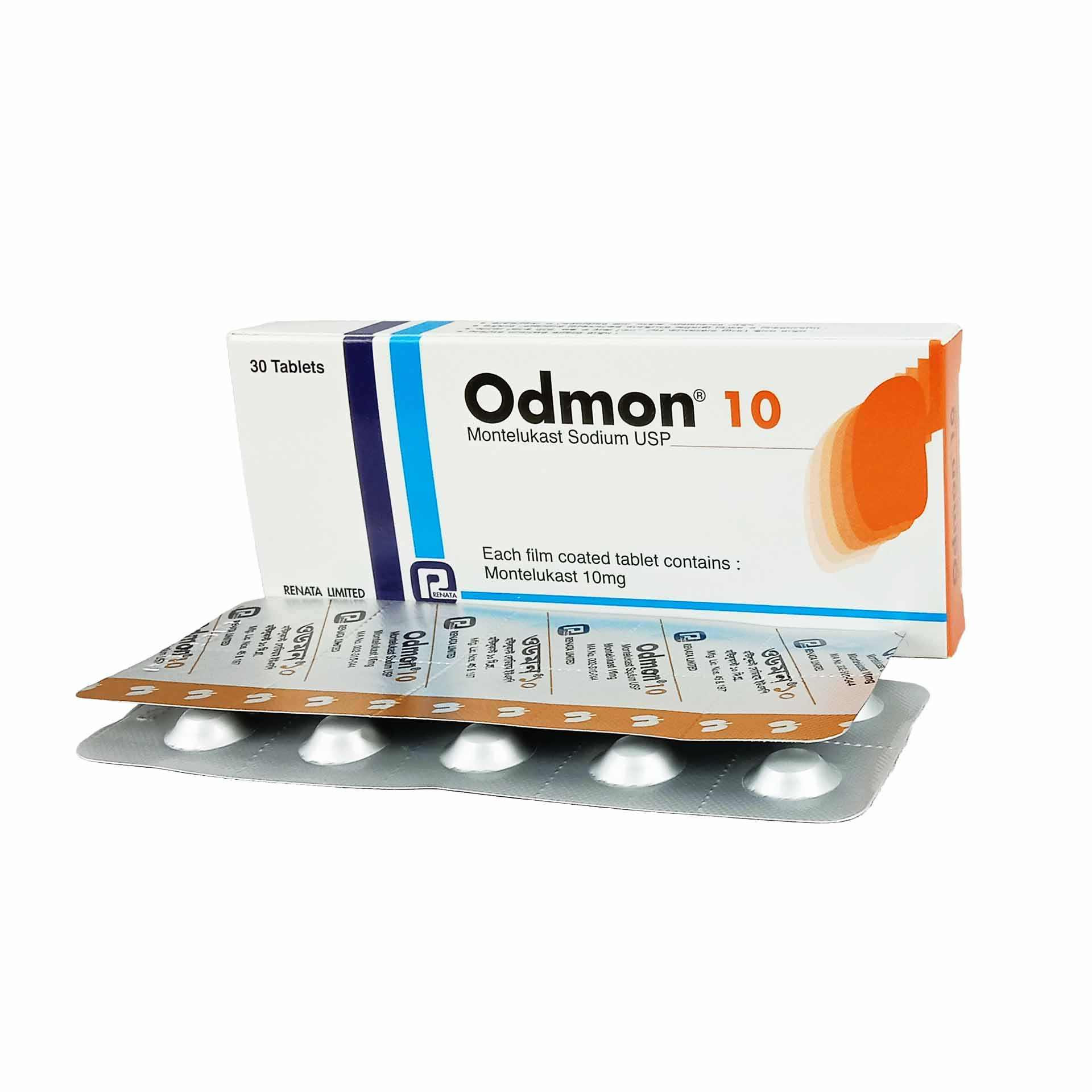 Pack Image: Odmon 10 mg Tablet (3 x 10)