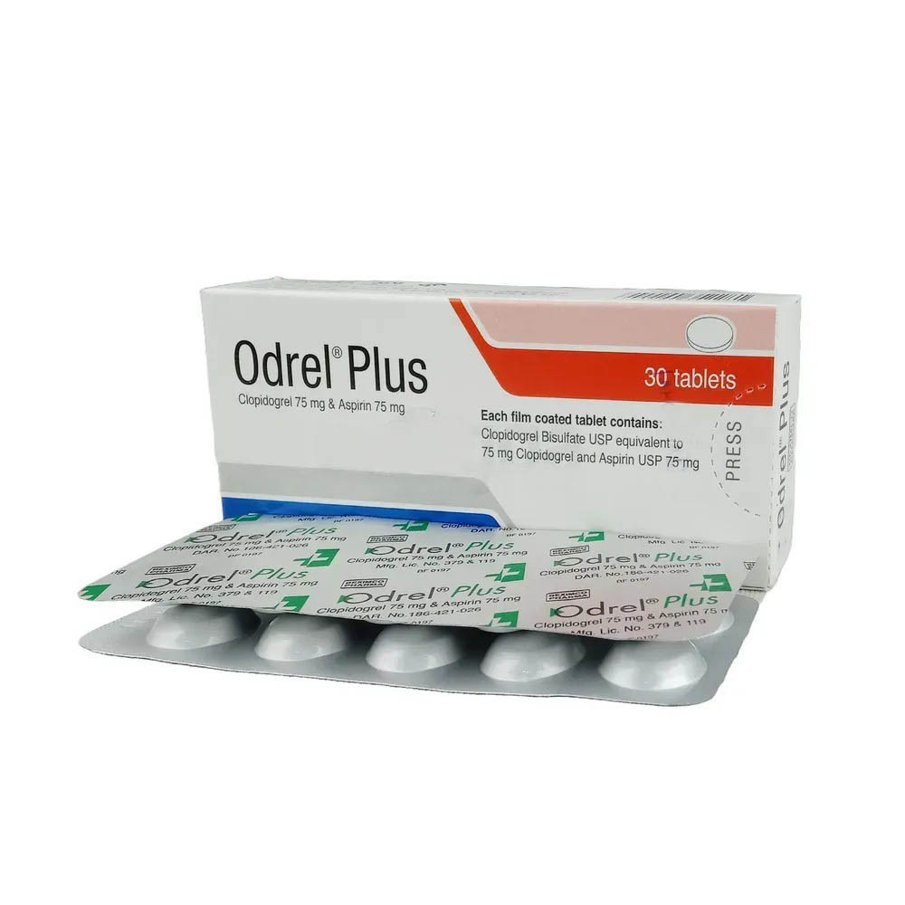 Pack Image: Odrel Plus 75 mg Tablet (3 x 10)