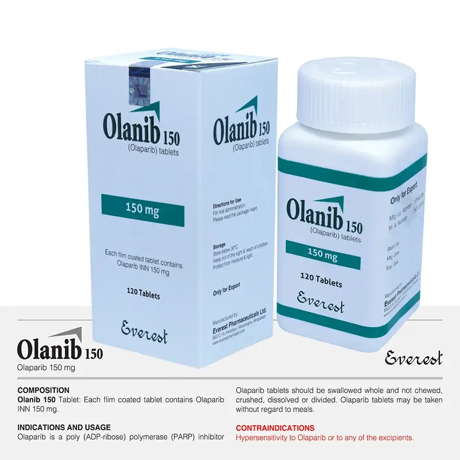 Pack Image: Olanib 150 mg Tablet (1 x 120)