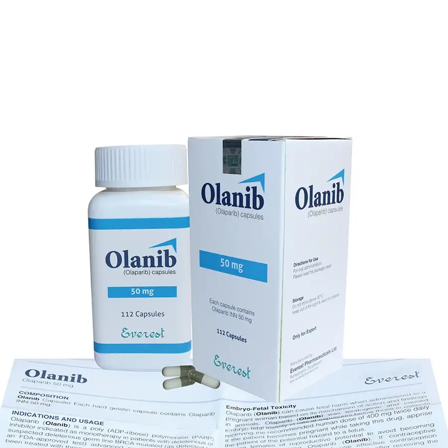 Pack Image: Olanib 50 mg Capsule (1 x 112)