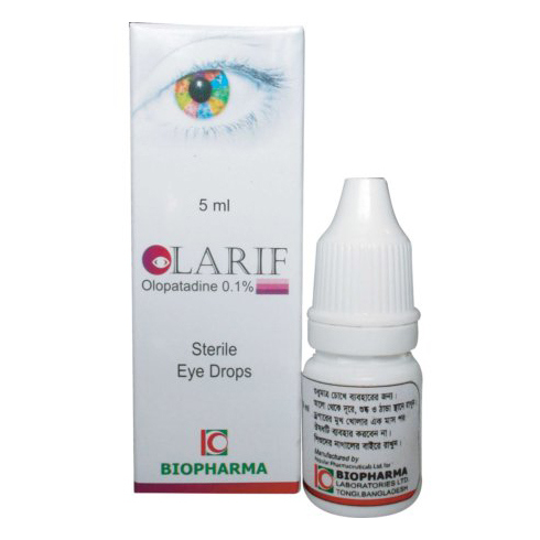 Pack Image: Olarif 0.1% Eye Drop (5 ml drop)
