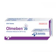 Pack Image: Olmeben 20 mg Tablet (3 x 10)