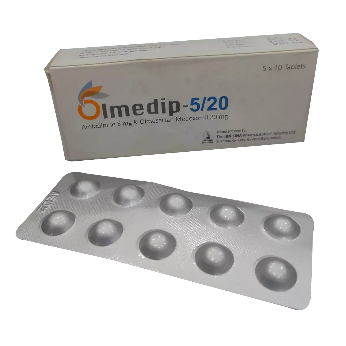 Pack Image: Olmedip 5 mg Tablet (5 x 10)