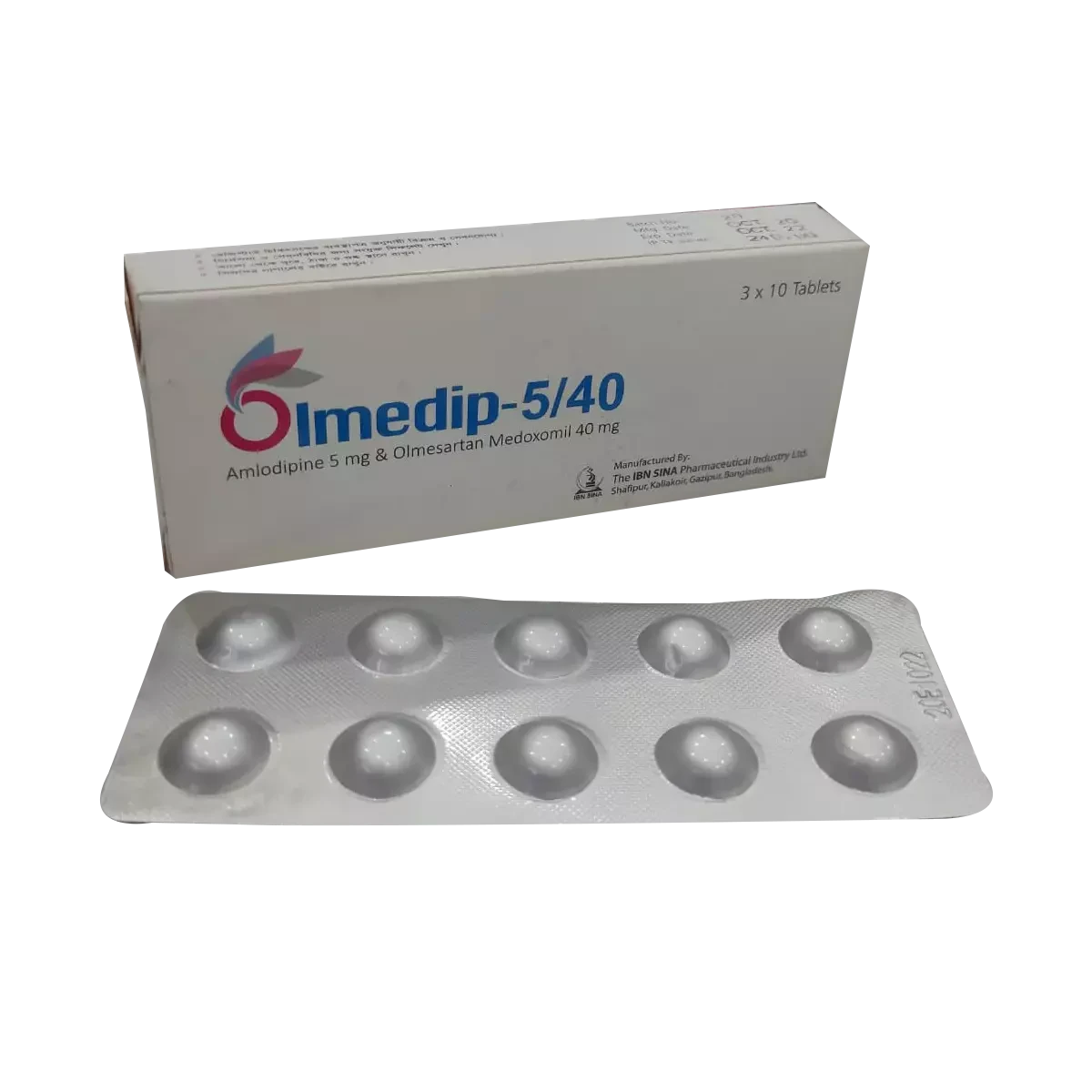Pack Image: Olmedip 5 mg Tablet (3 x 10)