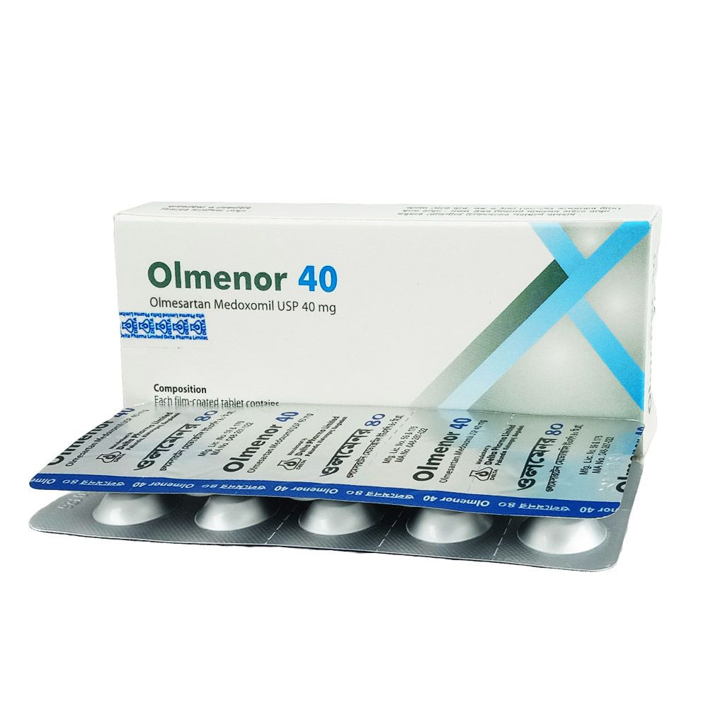 Pack Image: Olmenor 40 mg Tablet (3 x 10)