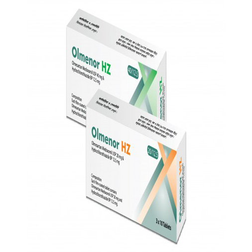 Pack Image: Olmenor HZ 20 mg Tablet (3 x 10)