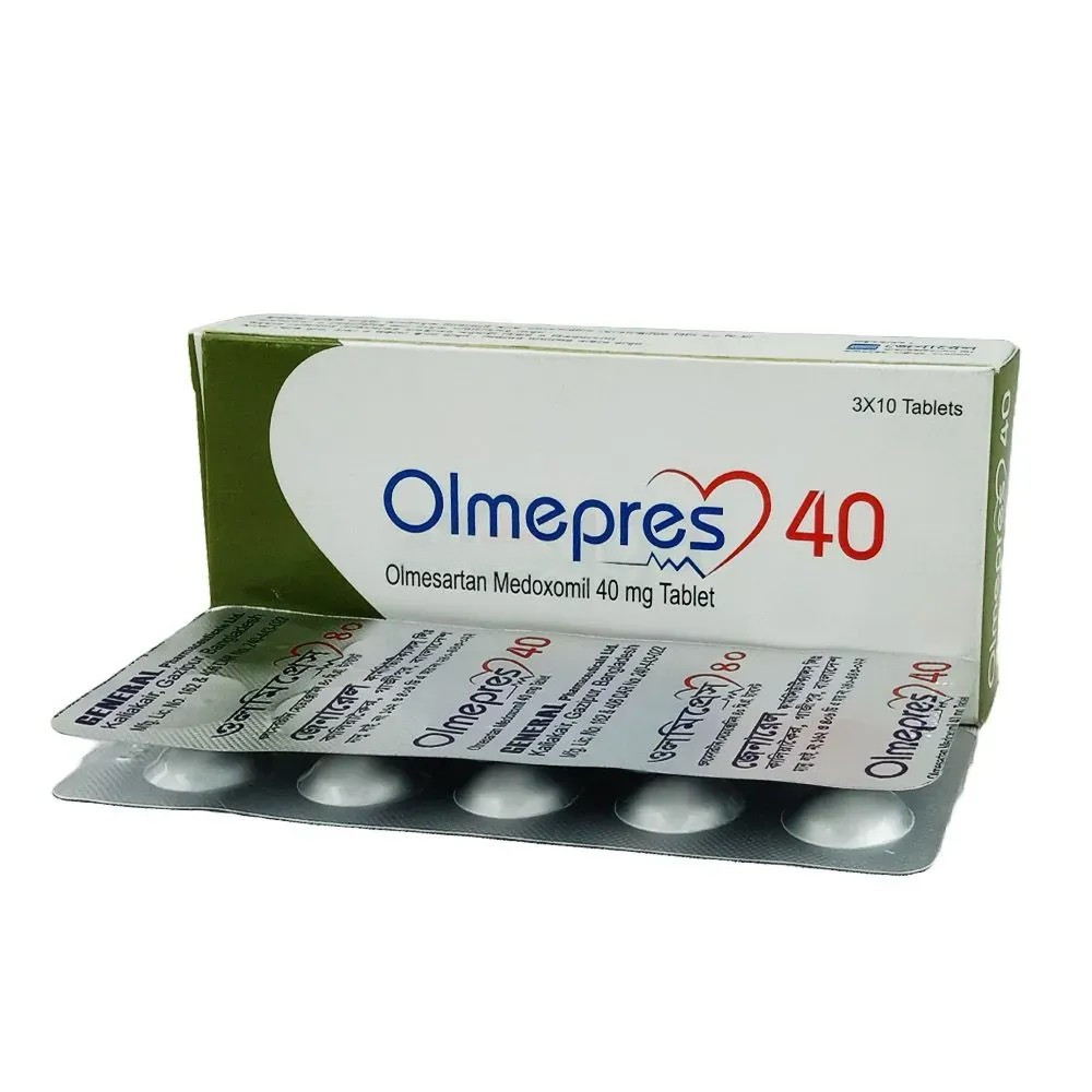Pack Image: Olmepres 40 mg Tablet (3 x 10)