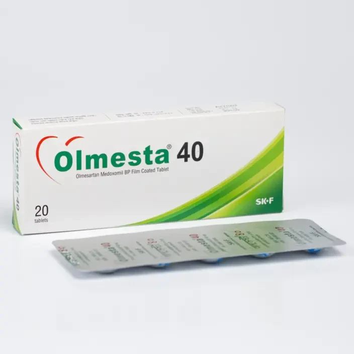 Pack Image: Olmesta 40 mg Tablet (2 x 10)