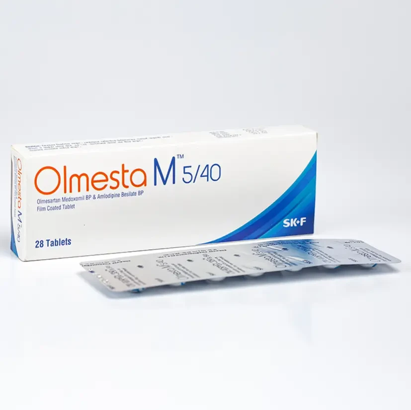 Pack Image: Olmesta M 5 mg Tablet (2 x 14)