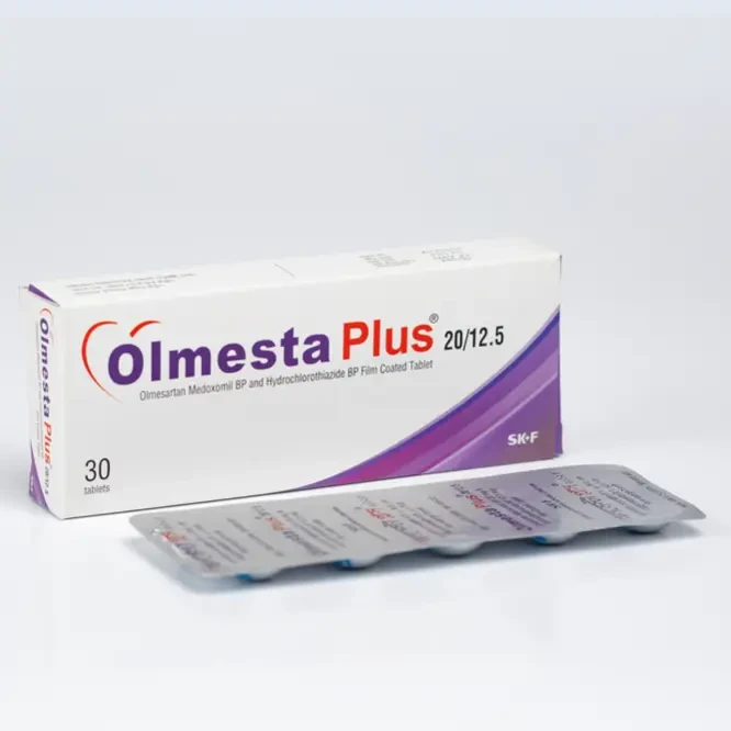 Pack Image: Olmesta Plus 20 mg Tablet (3 x 10)