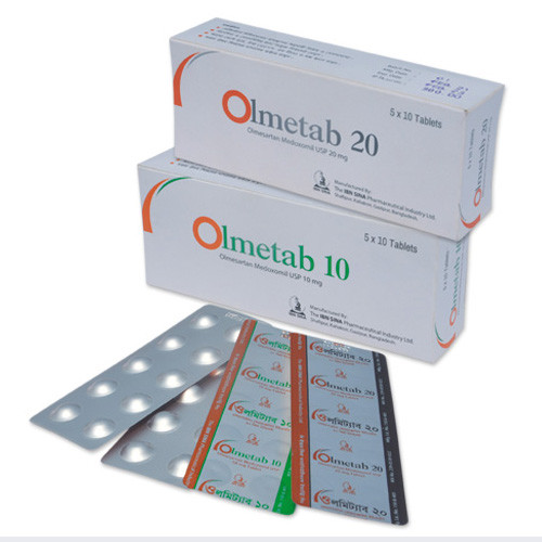 Pack Image: Olmetab 10 mg Tablet (5 x 10)