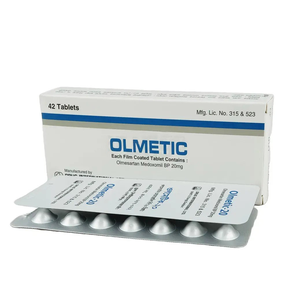 Pack Image: Olmetic 20 mg Tablet (3 x 14)